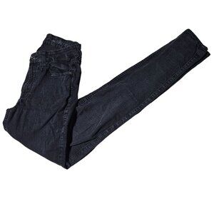 7 for all Mankind Skinny Jeans Womens Size 29 Mid Rise Black Denim Pants